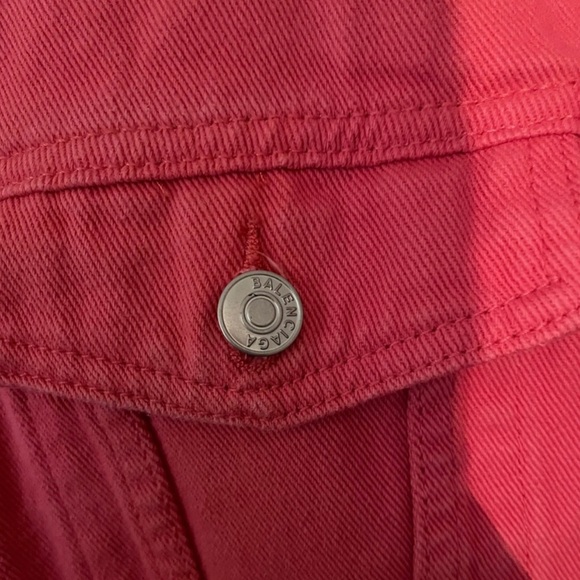 Authentic Balenciaga pink denim jacket . - Picture 5 of 5